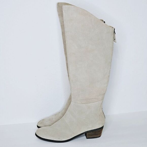 New! Dr. Scholl's Melrose Leather Suede Knee High Tall Boot - Picture 2 of 16